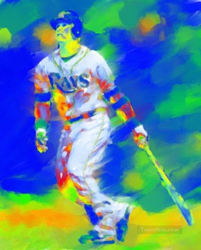 スポーツ Painting - 野球 12 印象派